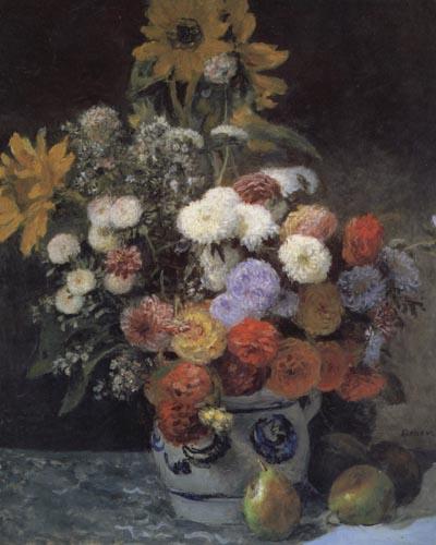  Mixed Flowers in an Earthenware Pot